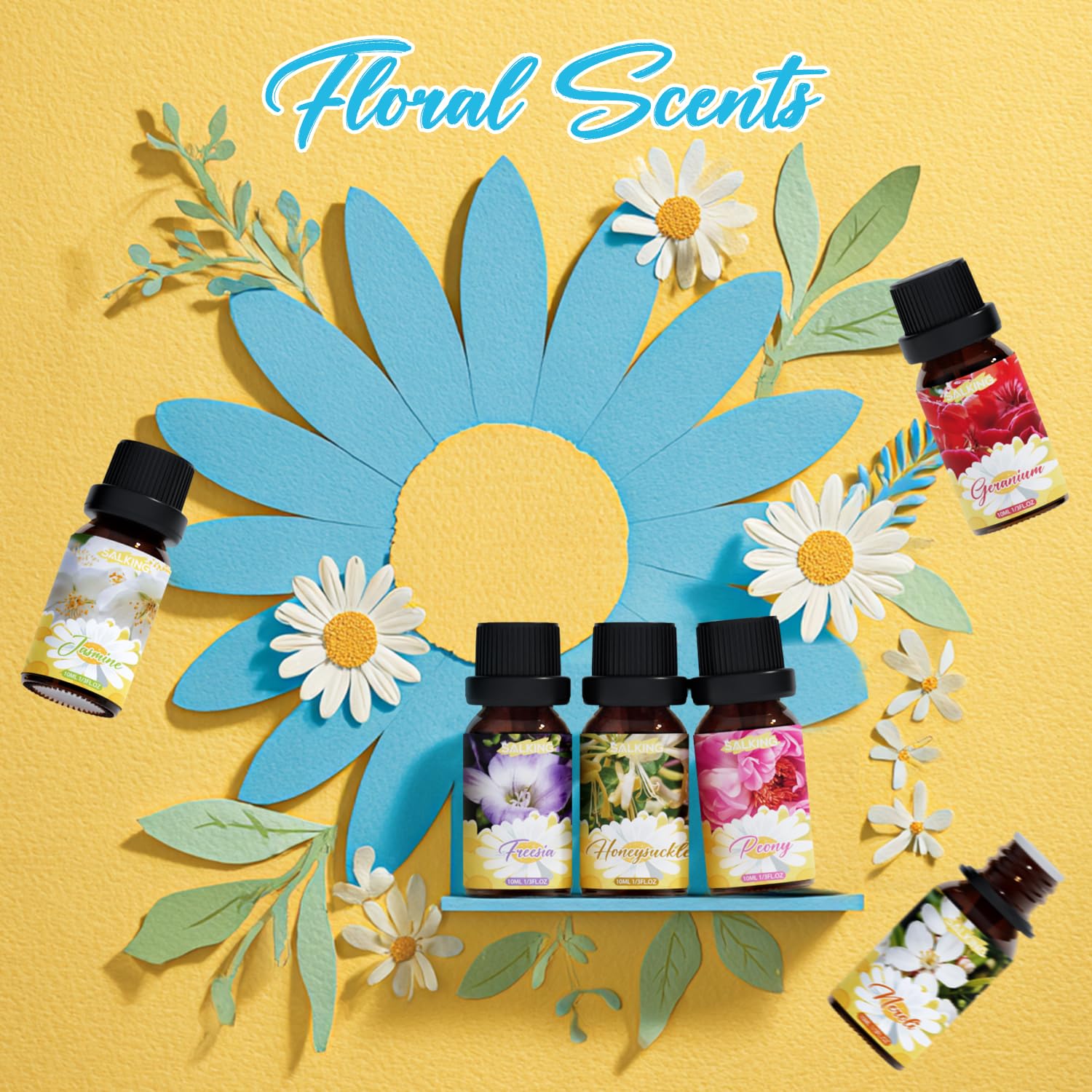 SALKING Neroli – flacon 10 ml, notes d'oranger pour une ambiance relaxante.