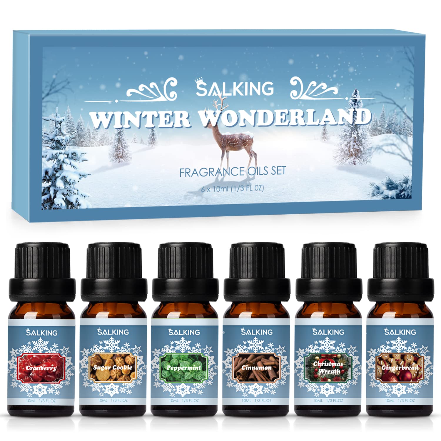 SALKING – flacon ambré d'huile hivernale pour diffusion d'ambiance chaleureuse