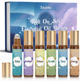 SALKING roll-on ensemble: six bouteilles portables pour aromathérapie nomade.