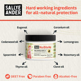 SALLYEANDER No Bite Me crème apaisante, soulage les démangeaisons après piqûres.