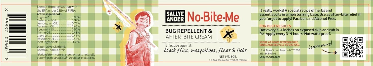 SALLYEANDER No Bite Me – formulation naturelle, sans cruauté et origine locale.