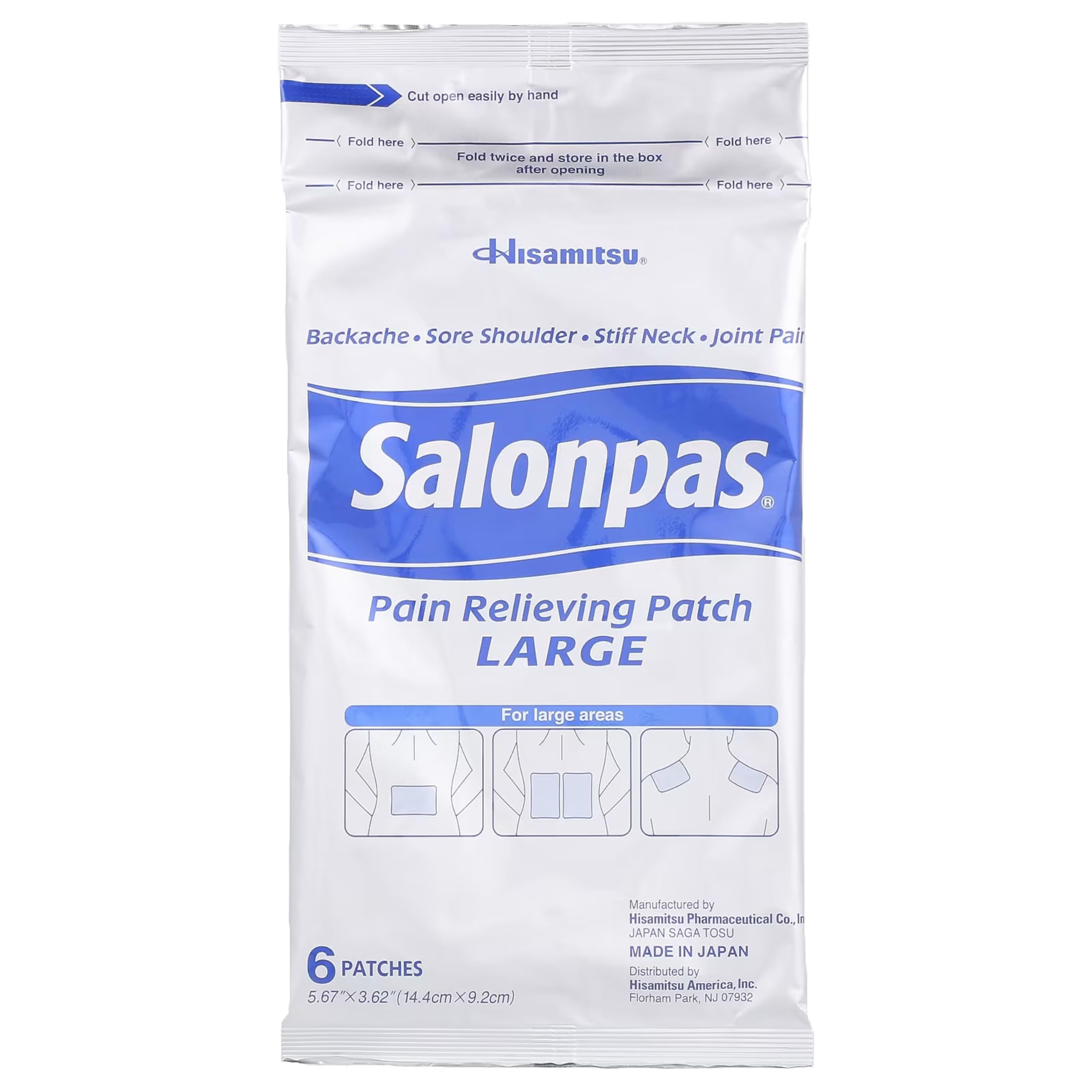 Patch Salonpas Grand usage quotidien pour tensions et courbatures