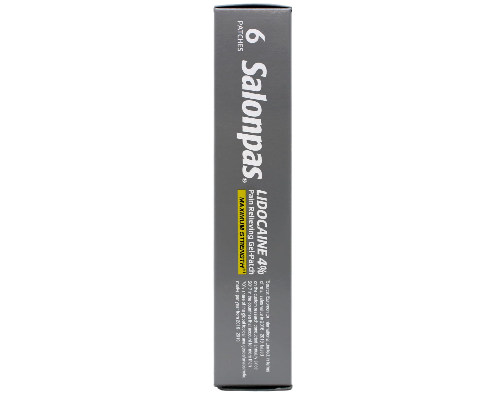 Salonpas Lidocaine: patch gel sur le genou pour soutien et confort.