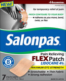 Patch Salonpas adhérence forte reste en place pendant l'effort.