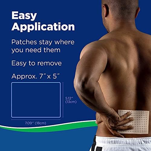 Salonpas patch capsaïcine porté jusqu’à 8 heures selon l’activité.
