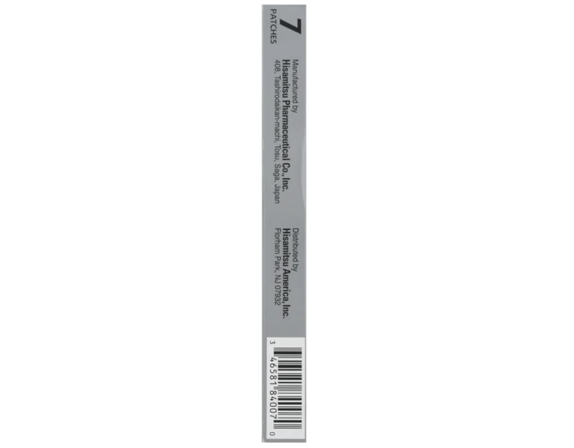 Patch Salonpas dimensions 10x7 cm couvre zones ciblées sans gêner.