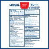 Salonpas patch-hanche : confort après l'effort et soulagement des tensions à la hanche.