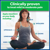 Sensation de menthol frais grâce au patch Salonpas.