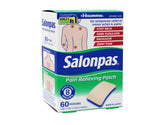 Patch Salonpas menthol et salicylate de metyle: effet rafraichissant rapide.