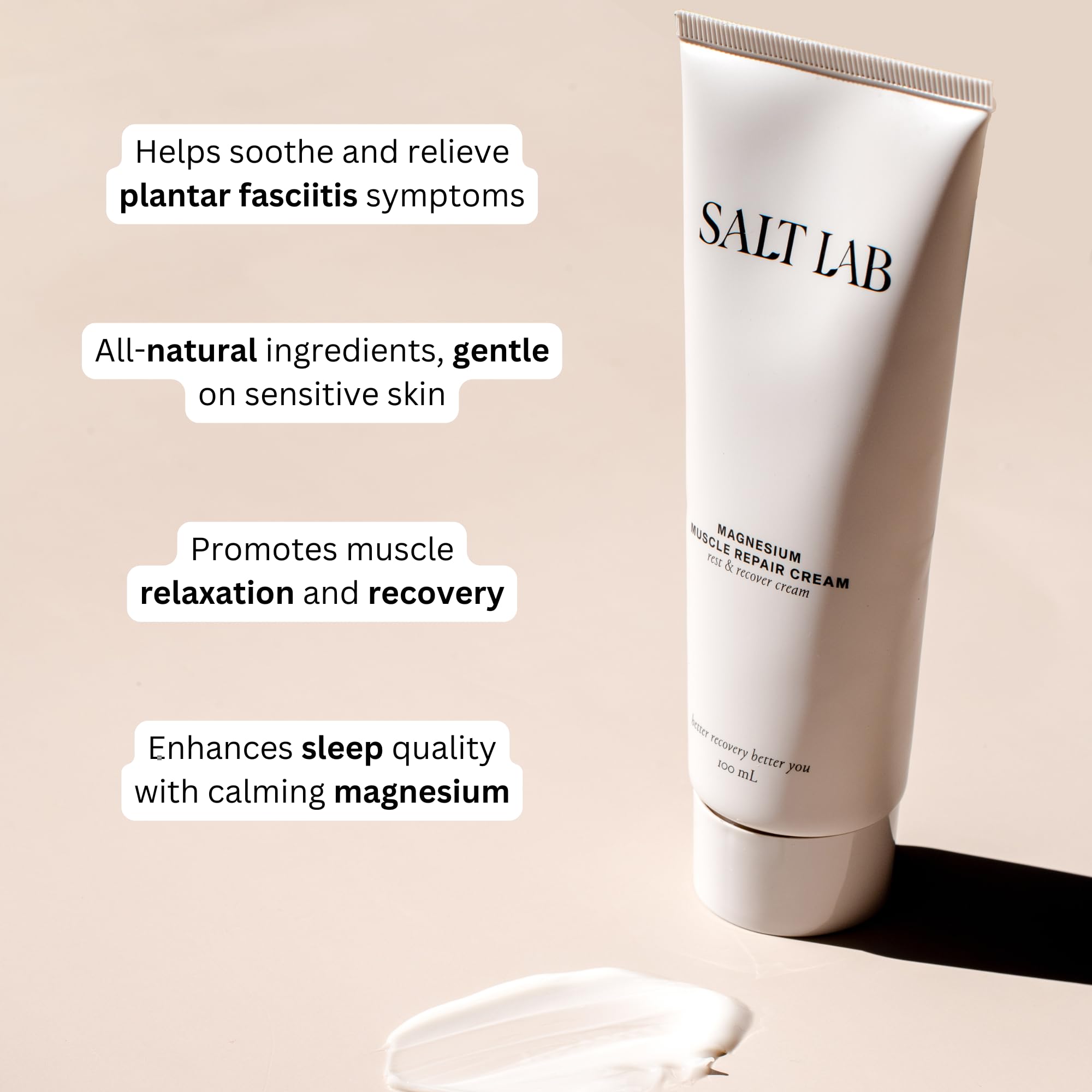 Salt Lab Crème Relaxation – Texture légère et absorption rapide.