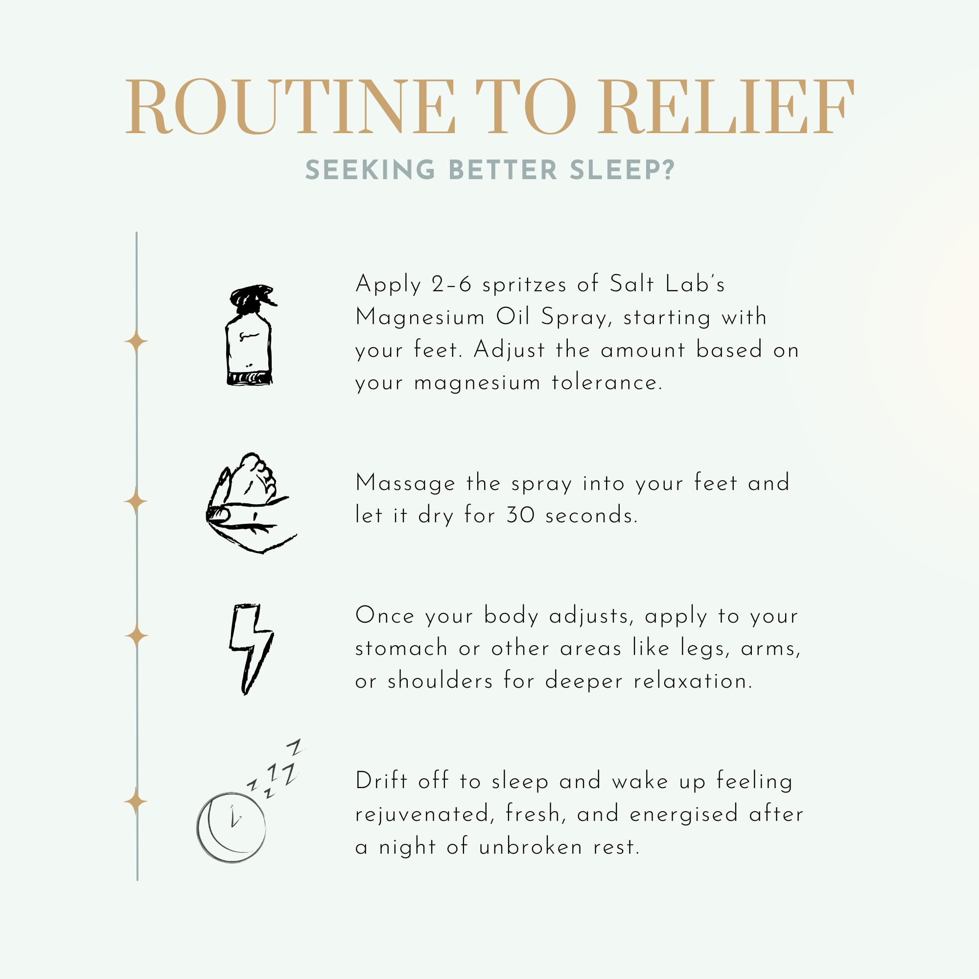 Salt Lab Magnésium Vaporisateur — usage quotidien sur peau propre.