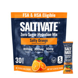 Saltivate sachet electrolytes orange, hydratation rapide pendant l'effort.