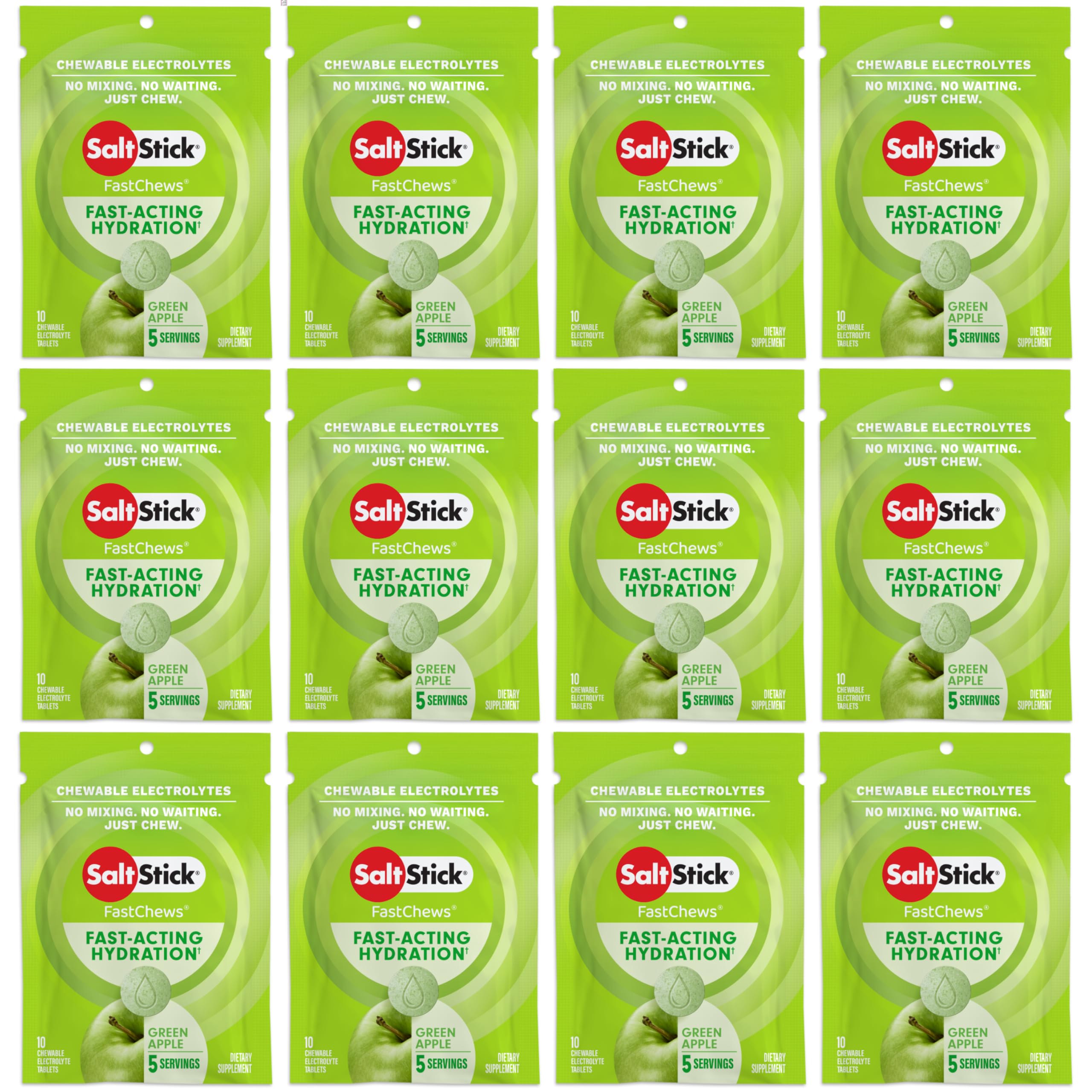 SaltStick comprimés électrolytiques à mâcher pour une hydratation rapide pendant l'effort.