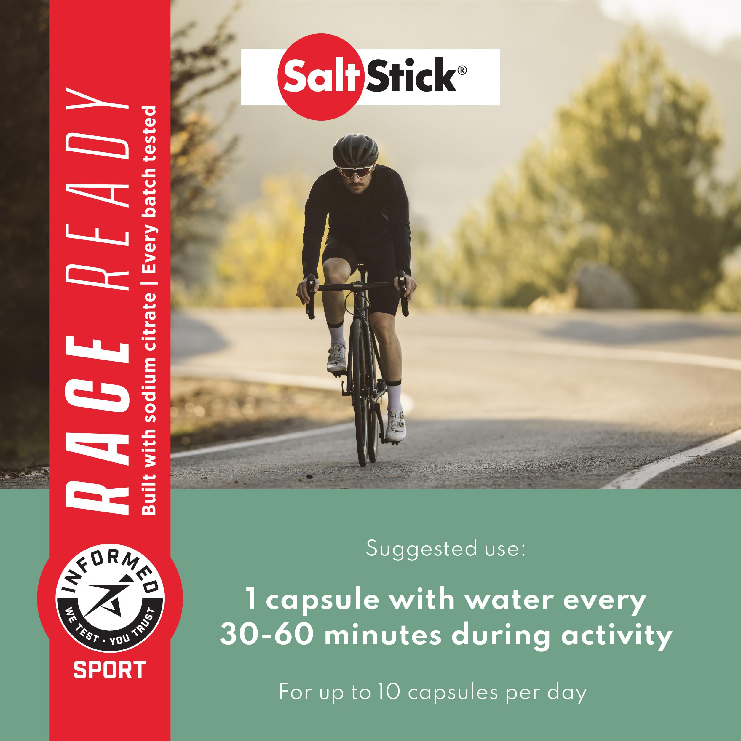 SaltStick Électrolytes Vitamine D3 et minéraux essentiels.
