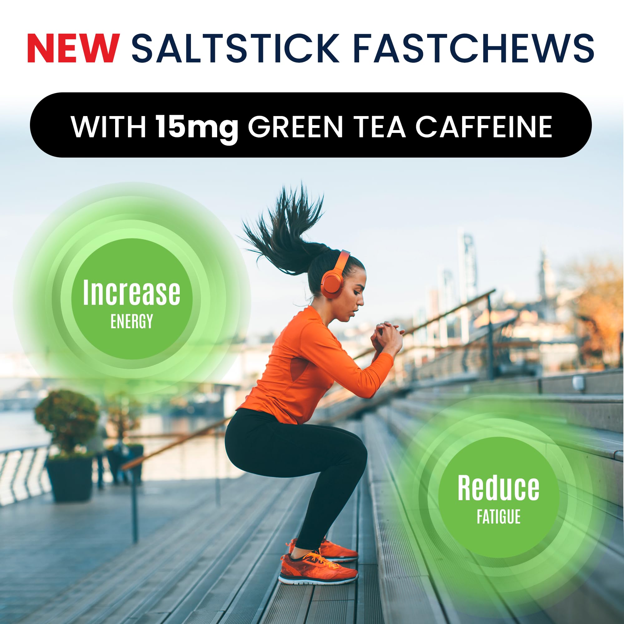 SaltStick FastChews goût Tropical Twist pour une saveur agréable pendant l'entraînement.