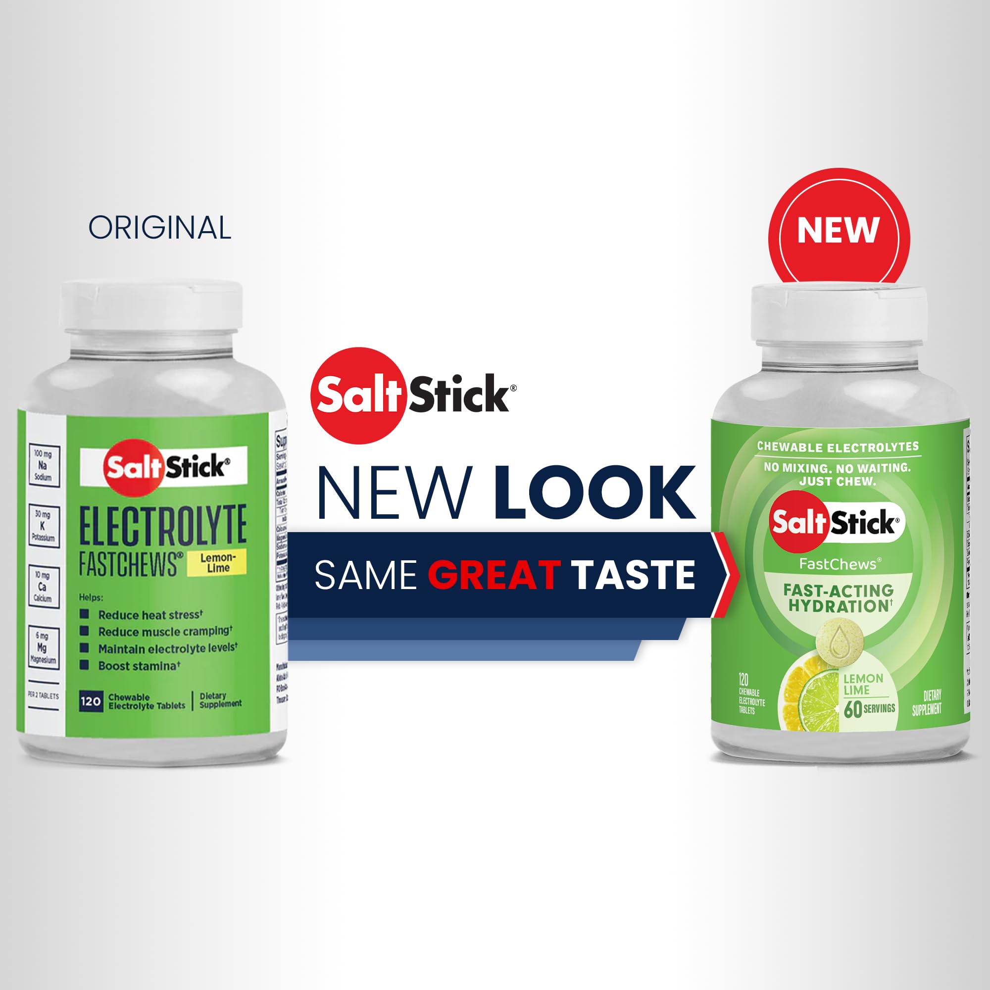 Ingrédients simples: Sodium, Potassium, Calcium et Magnésium dans SaltStick FastChews.
