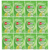 SaltStick FastChews Lemon Lime boîte ouverte avec tablettes prêtes à dissoudre rapidement