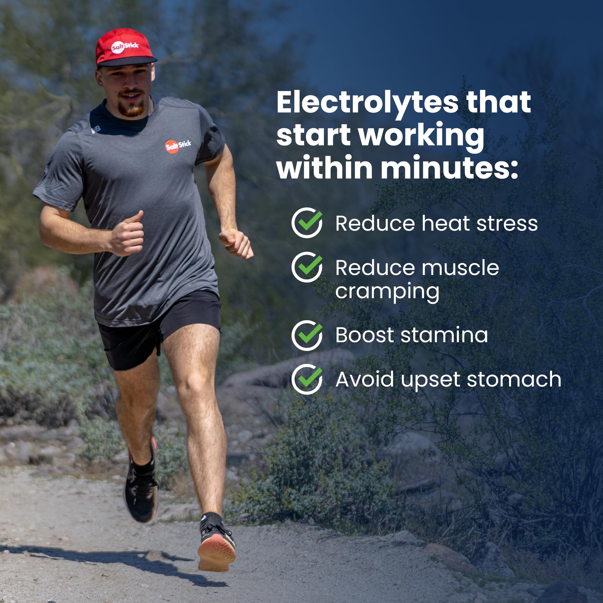Tablettes électrolytes SaltStick, absorption rapide lors d'un effort intense