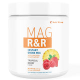 SaltWrap Mag R&R — bouteille de poudre prête à mélanger pour un soutien musculaire nocturne sans sucre.
