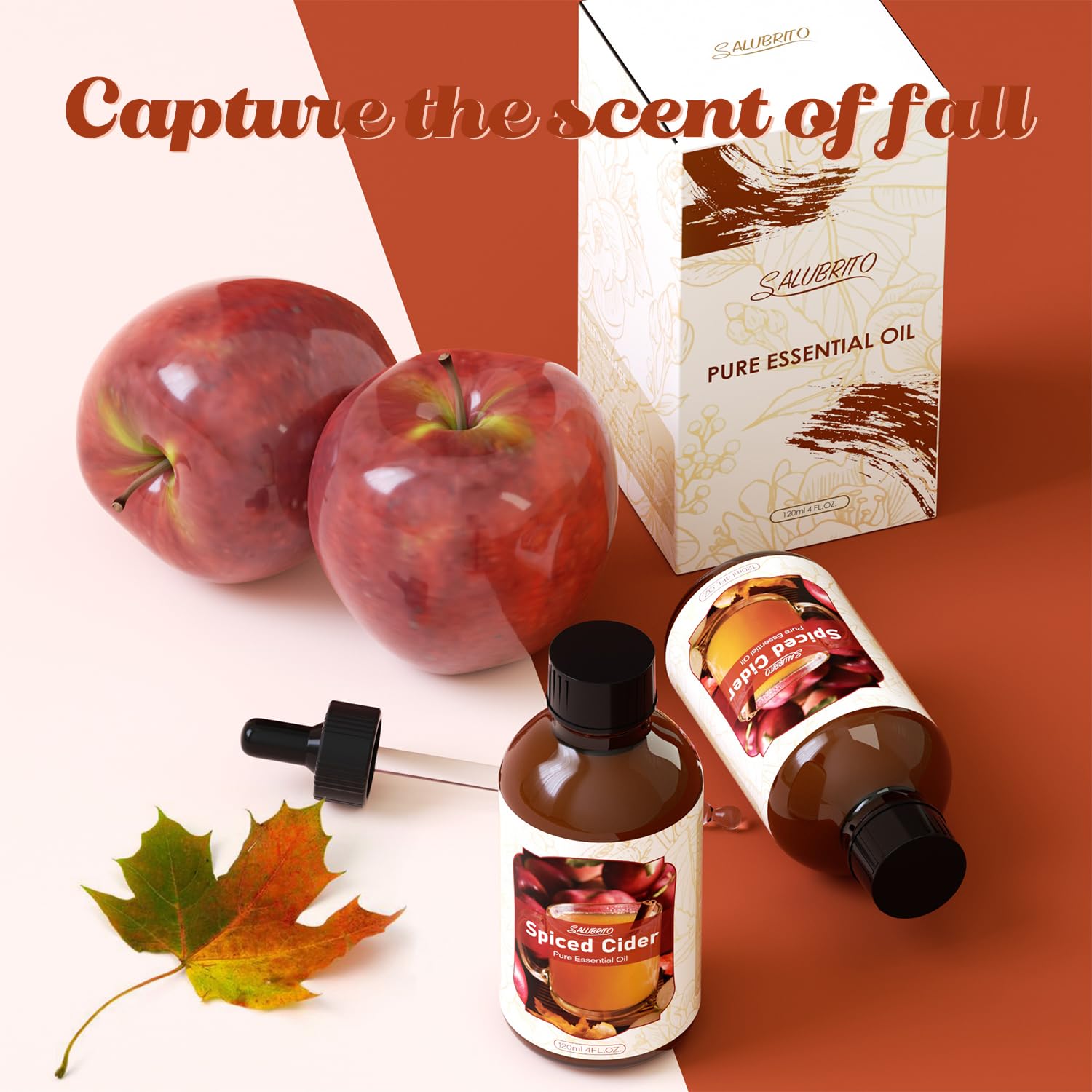 Salubrito coffret cadeau huiles essentielles cidre épicé, idée cadeau raffinée.