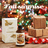 Salubrito cadeau Automne — emballage doré et parfum réconfortant pour les fêtes.