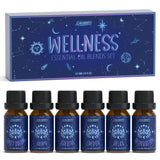 Salubrito ensemble huiles essentielles 6x10ml pour relaxation et bien-être à domicile.