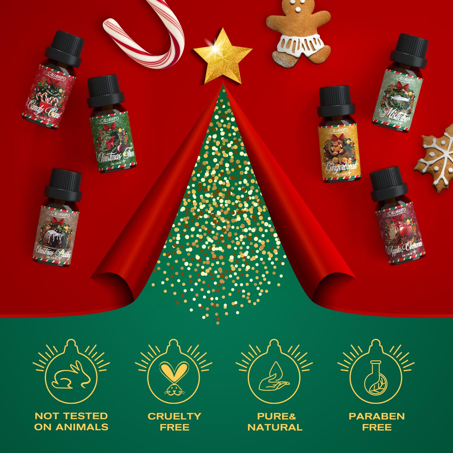 Salubrito sapin-de-noel: parfum résineux pour une atmosphère chaleureuse