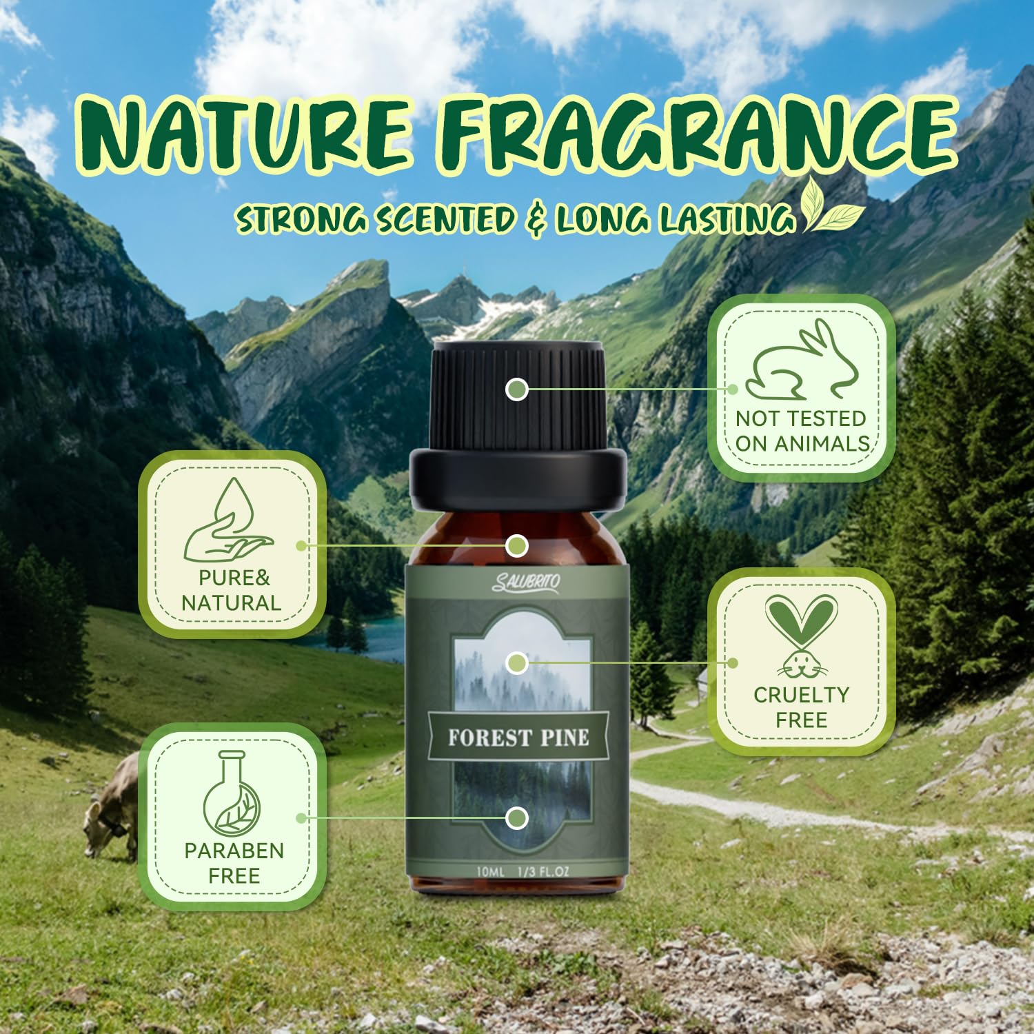Salubrito Nature huile air-montagne: fragrance légère et aérienne