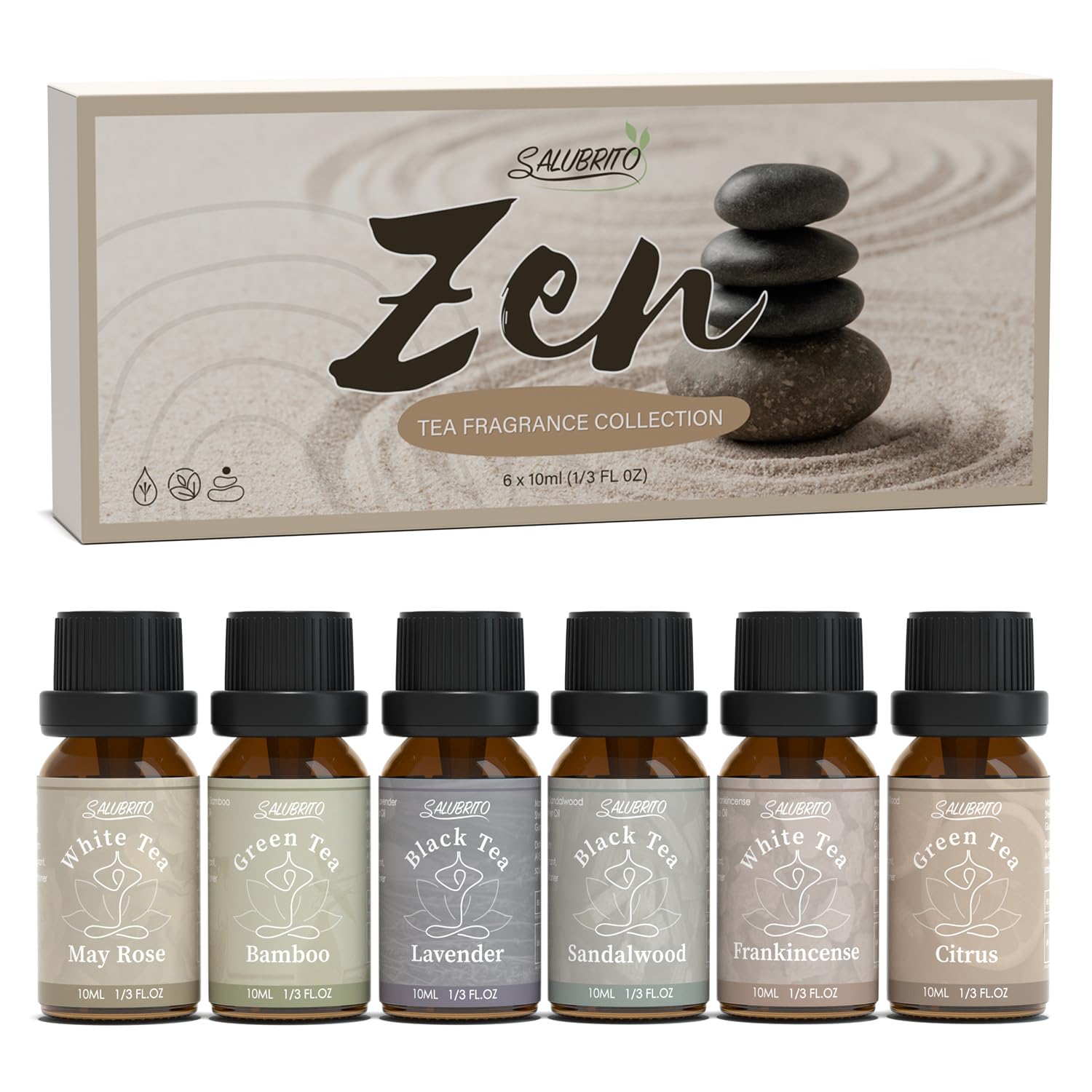 Salubrito Zen Set: diffusion d'huiles essentielles pour une ambiance zen dans votre diffuseur