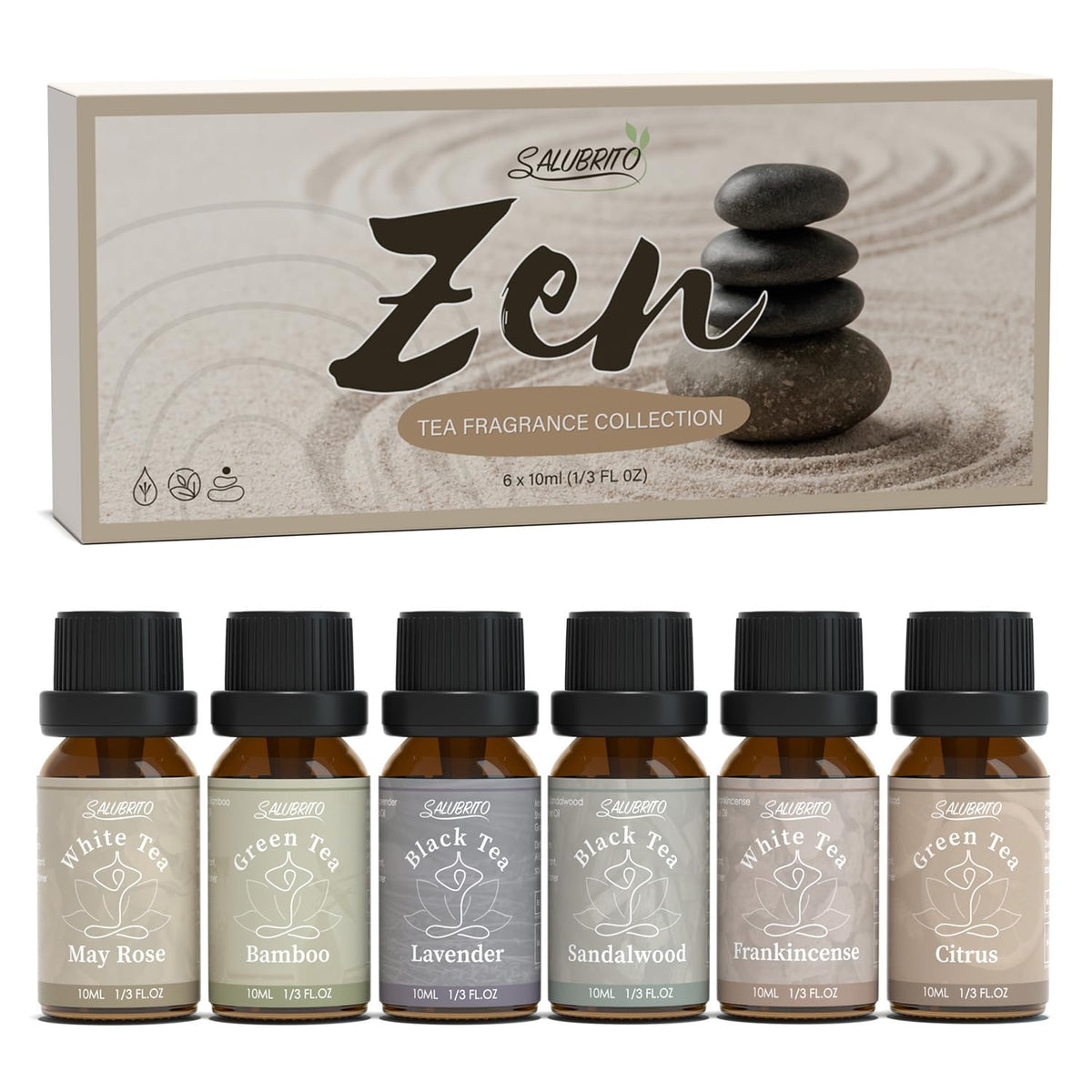 Salubrito Zen Set: diffusion d'huiles essentielles pour une ambiance zen dans votre diffuseur