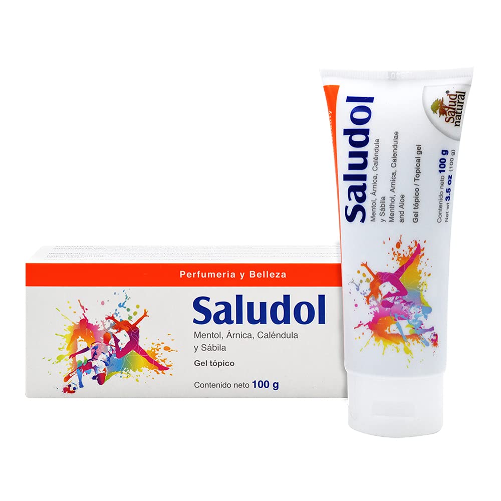 Salud Natural flacon compact, gel topique facile à prendre en main.