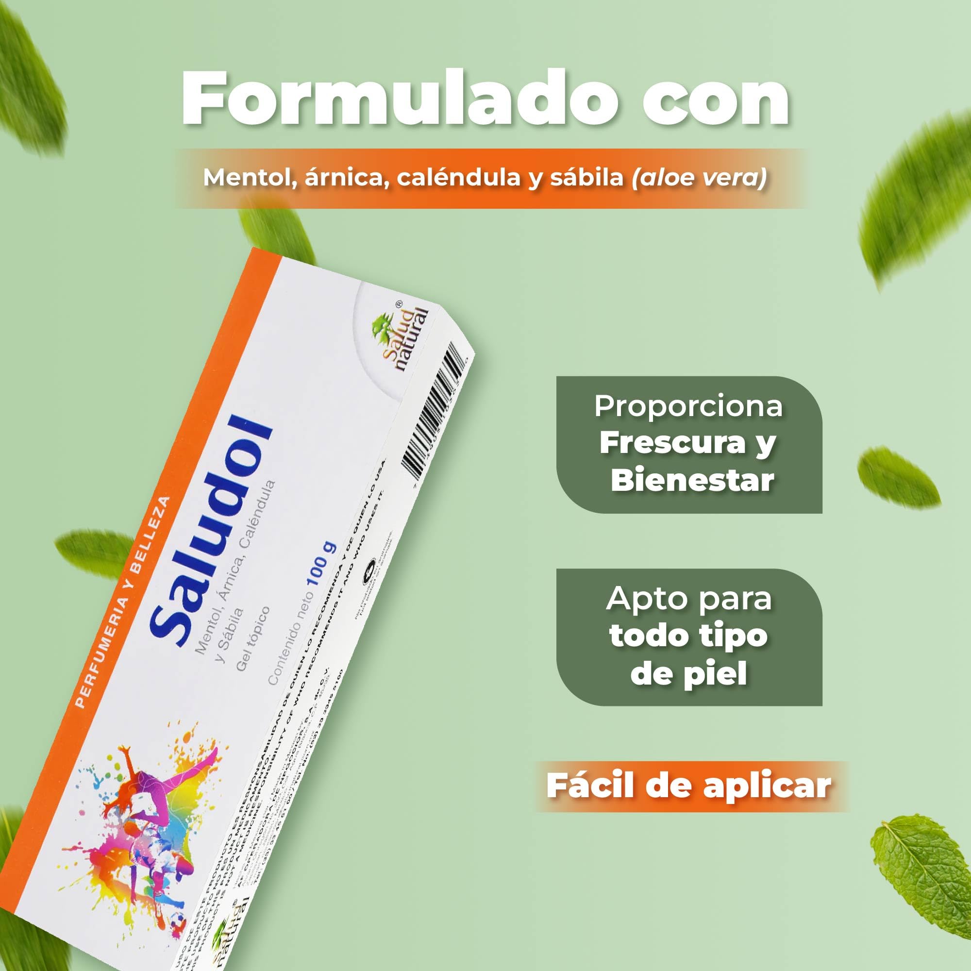 Salud Natural massage zone cible, application locale pratique.