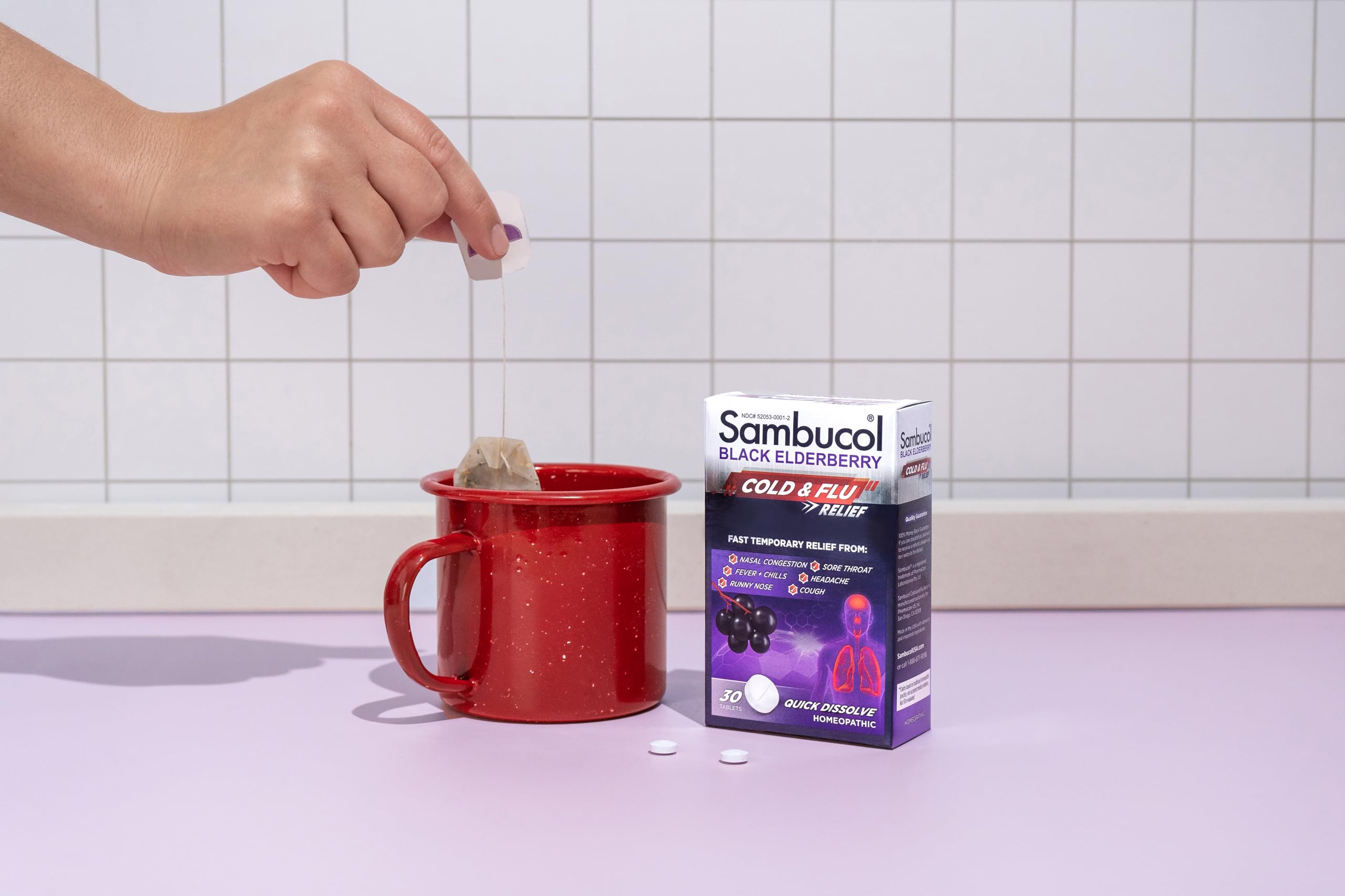 Extrait de sureau noir utilisé dans Sambucol, formulation naturelle.