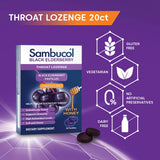 Pastilles Sambucol au miel et sureau noir, goût doux et réconfort possible