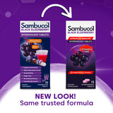 Sambucol – comprimé se dissolvant dans l'eau, boisson effervescente facile à prendre.