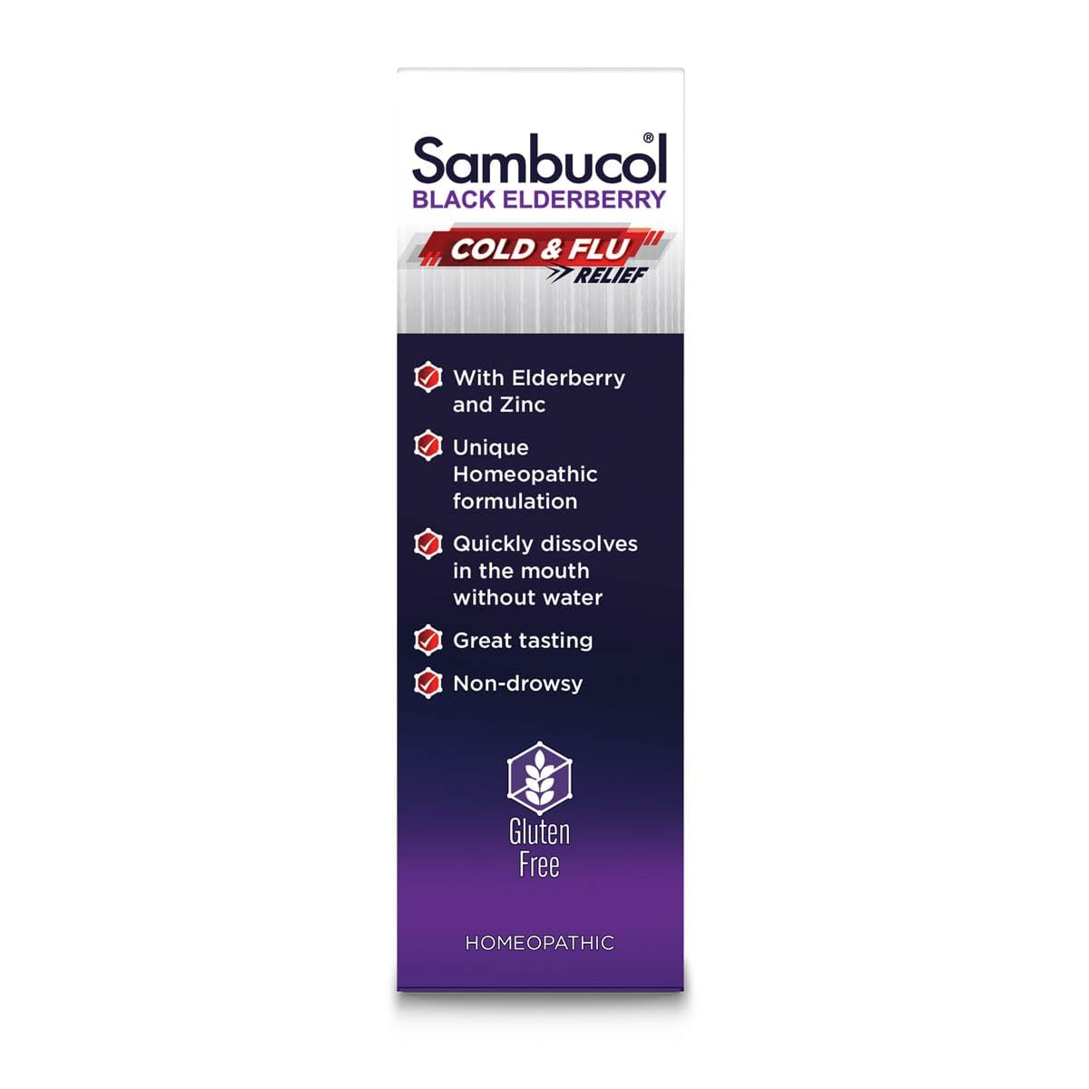 Sambucol pack 60 comprimés, format pratique.
