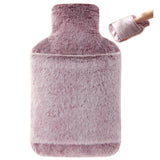 Bouillotte Samply 2L avec poignée pour les mains, couleur rose, chaleur pratique.