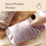 Housse douce Samply, rose, pour bouillotte et confort.