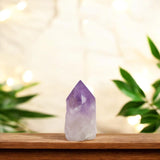 SAMSARI Améthyste, pointe décorative, soutient pratique spirituelle et relaxation.