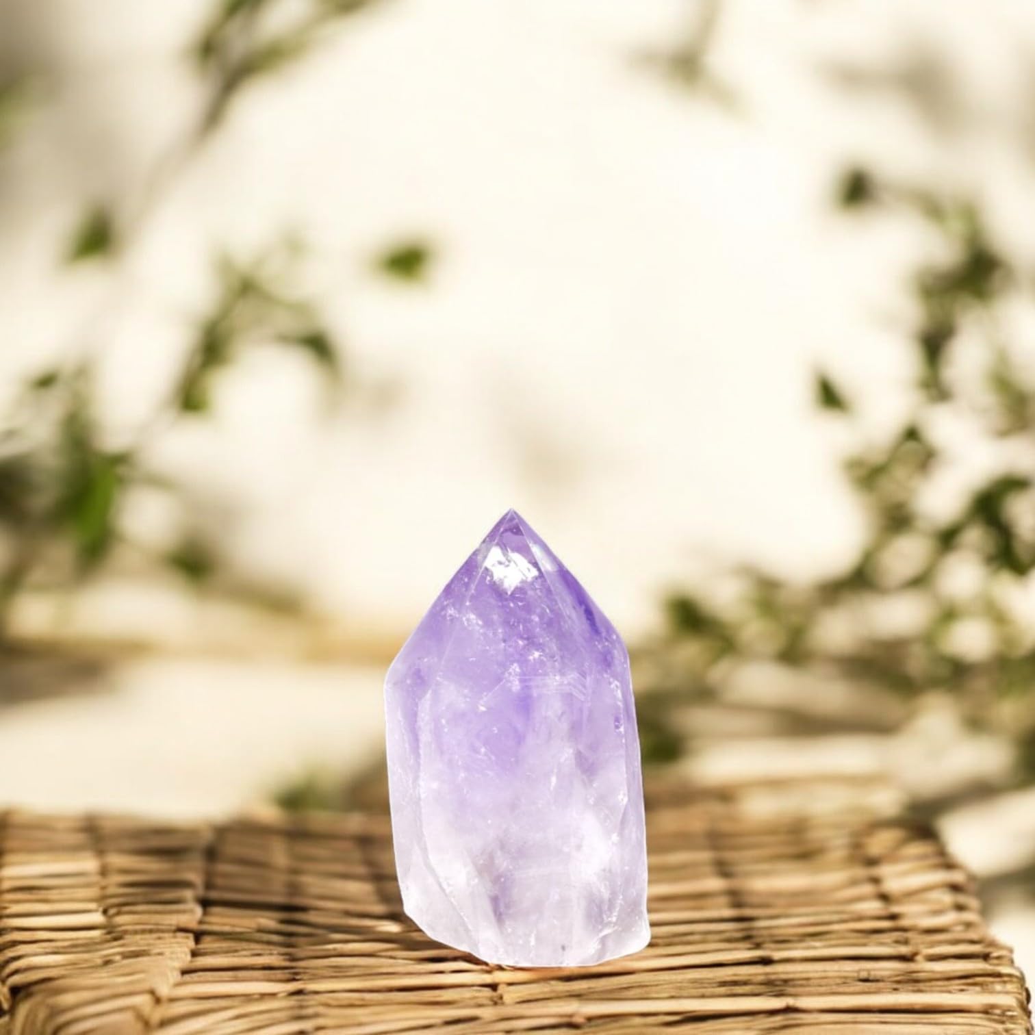 SAMSARI Améthyste, pointe violet profond, offre une atmosphère tranquille dans l’espace.