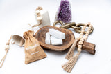 SAMSARI ensemble bijoux sélénite, prêt pour cablage et créations décoratives.