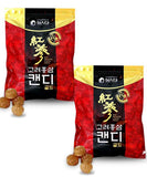 SAMSIDAE bonbons ginseng rouge doré emballage: présentation premium et rafraîchissant potentiel.