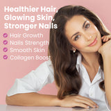 Sanar Naturals Capsules Collagene Biotine – capsules: aide potentielle pour cheveux et ongles.