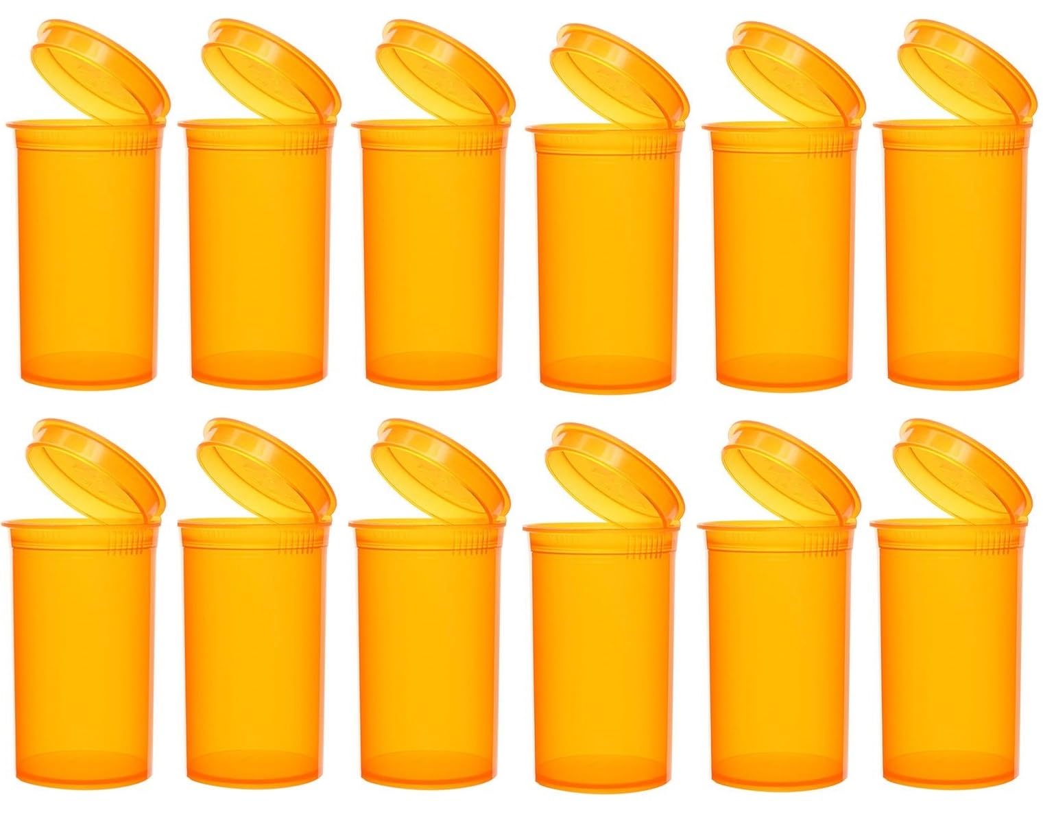 Sandhill Tools bouteille ambre pop-top ouverte, accès rapide pour remplissage.