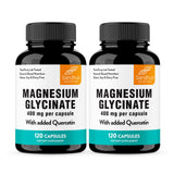 Sandhu's Magnésium Glycinate 400 mg, capsule facile à avaler, soutien sommeil potentiel.