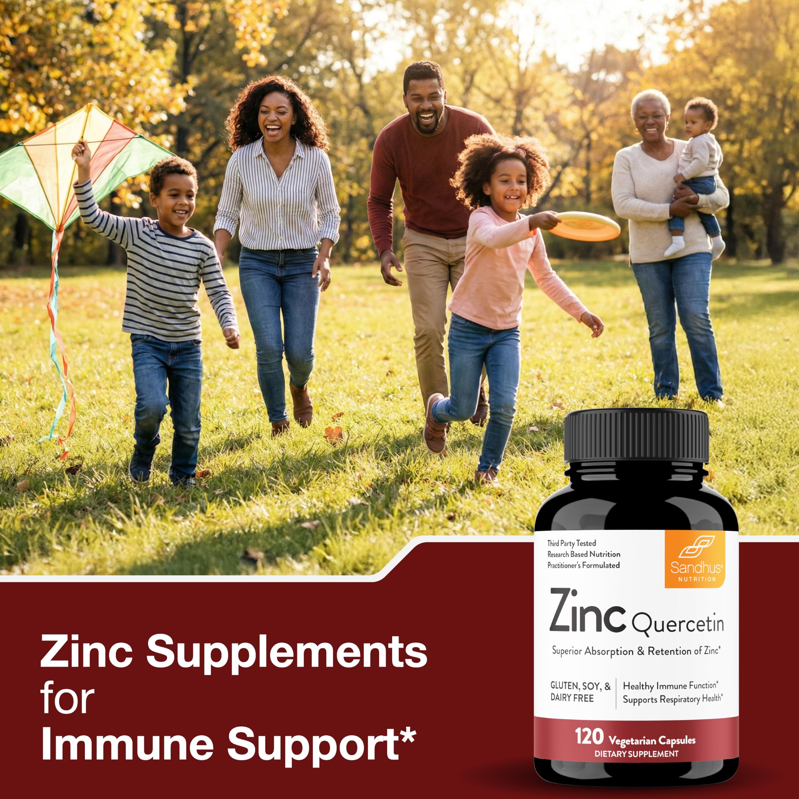 Synergie zinc et quercétine pour un effet antioxydant possible.