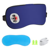 Masque oculaire SandKing chauffant sans fil bleu pour relaxation et confort visuel