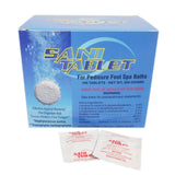 Sani-Care Sani-Tablet, boîte de 100 tablettes, pratique pour l'hygiène en pédicure.