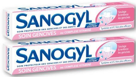 Dentifrice Sanogyl Soin Gencives, tube de 75 ml, pour une bouche fraîche au quotidien.