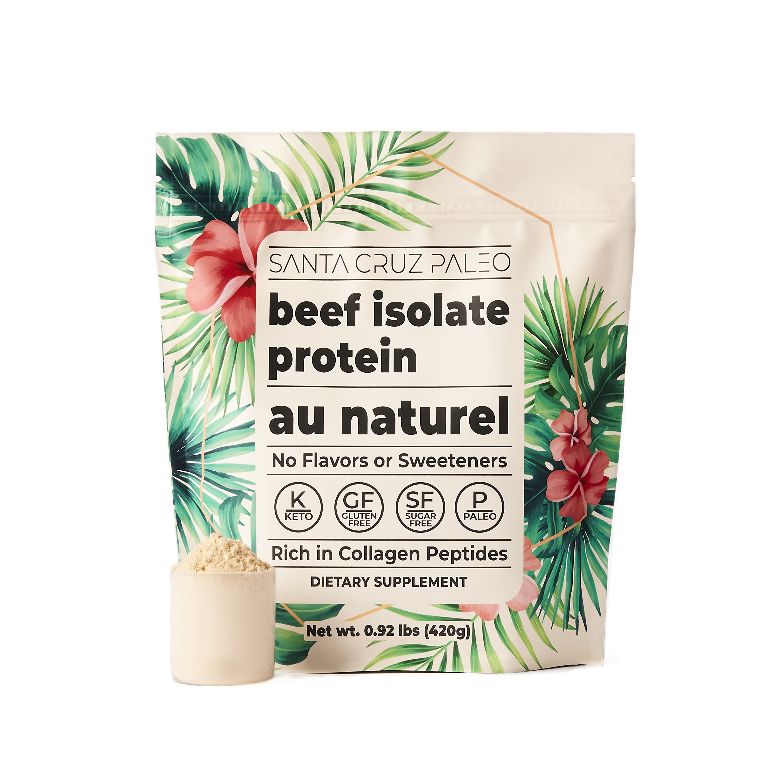 Santa Cruz Paleo Boeuf Isolate Au Naturel, bouteille prête pour shake protéiné après entraînement.